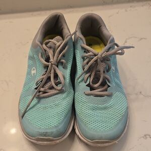 Champion Women's Aqua Blue & Gray Sneakers